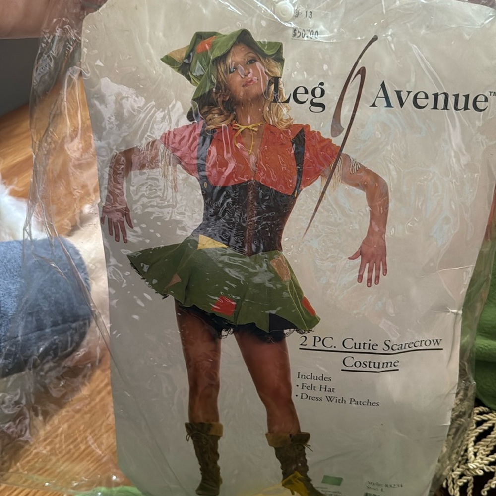 2 piece cutie scarecrow costume size large